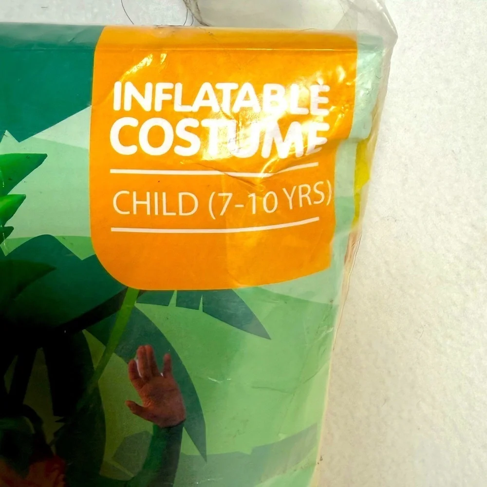 Inflatable Pineapple Costume for Kids - Green and Yellow